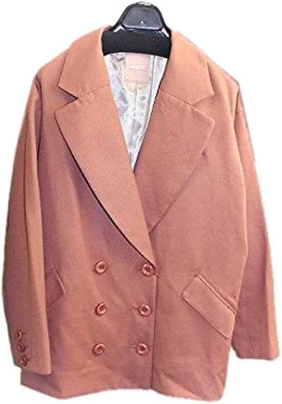 Amazon ダズリン オーバーサイズジャケット ショールコクーン チェスターコート F フリーサイズ Pink コート ジャケット 通販