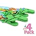 Premium Pacifier Clips by KiddosArt. Set Of 4, 2-Sided Of JUNGLE THEME Art, Stunningly Designed Pacifier Holder, Pacifier Leash, Baby Pacifier Clips for Girls and Boys.
