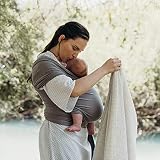Boba Baby Wrap Carrier Original Grey 7–35 lbs Ergonomic Hip Healthy view 8