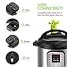 UNEEDE Steam Release Diverter for Instant Pot,Silicone Steam Diverter Pressure Release Accessory Compatible with Instant Pot Duo,Duo Plus,Smart,Ultra (Green)