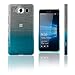 Xcessor Transition Color Flexible TPU Case for Microsoft Lumia 950. with Gradient Silk Thread Texture. Transparent/Light Blue