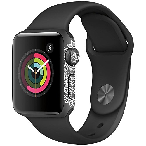 MightySkins Skin for Apple Watch Series 2 38mm - Floral Lace Protective, Durable, and Unique Vinyl Decal wrap cover | Easy To Apply, Remove, and Change Styles | Made in the USA