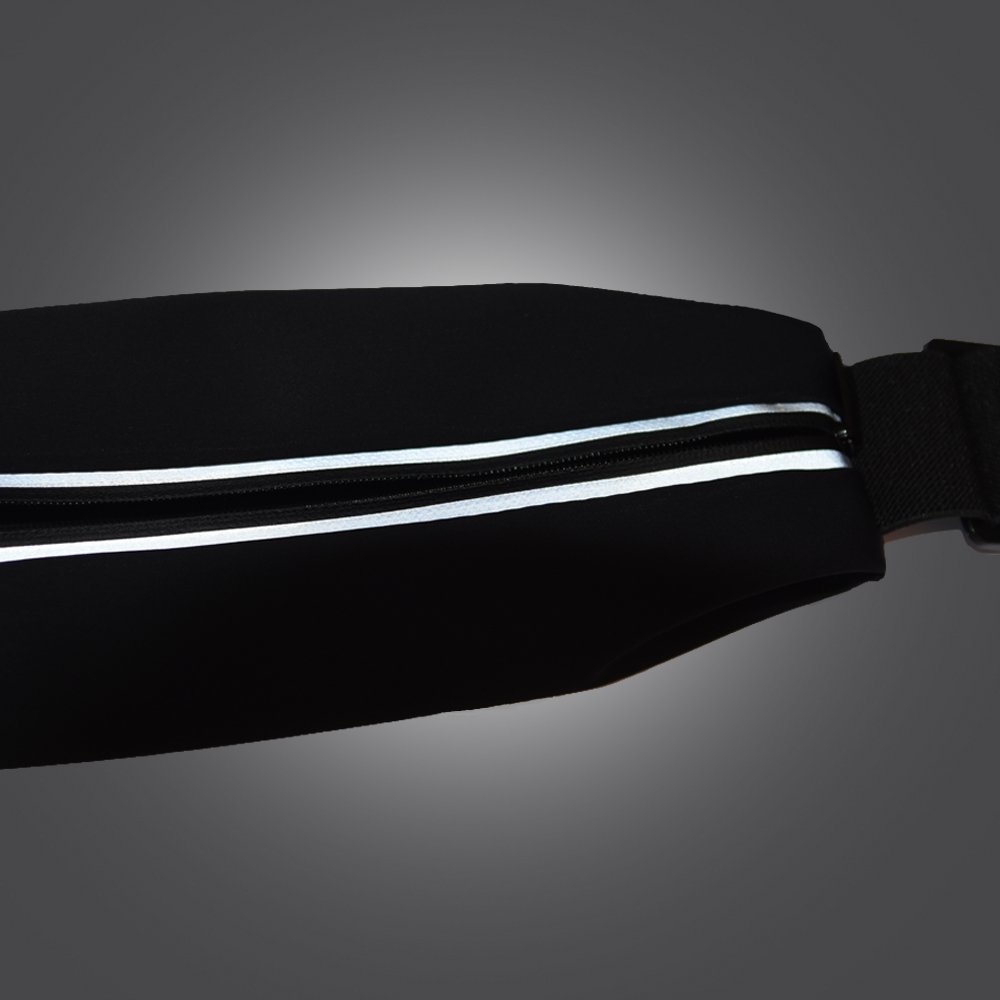 wifun Running Belt for Mens and Womens with Adjustable fastener,Sweat Resistant Waist Pack, Two Pockets Smartphone and Money Belt suit for Running Fitness,Climbing,Walking,Cycling,Hiking