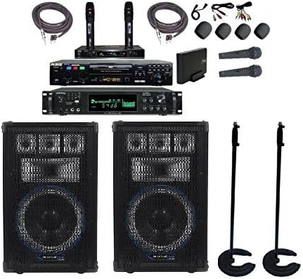 NEW 5000 WATT PROFESSIONAL KARAOKE SYSTEM LED SPEAKERS