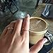 4K Rose Gold Plated Minimalist CZ Simulated Diamond Stacking Circle Disc Stackable Ring, Size 7