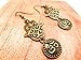 Hamsa and Om Charm Earrings Bronze-tone Brass-tone Jewelry Lightweight Fishhook Dangle Women's Earring Set