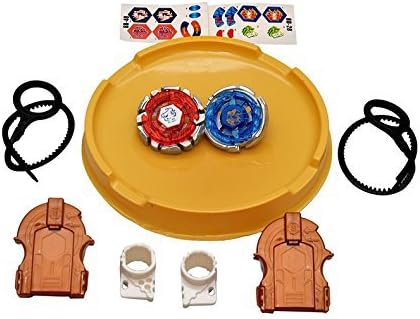 Gberry 2 In 1 Metal Beyblades With Metal Fight Ring (2 Launchers And Stadium)