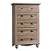 Sauder Harbor View 5-Drawer Chest, Salt Oak finish
