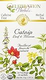 Celebration Herbals Organic Catnip Leaf and Blossom Tea Caffeine Free -- 24 Herbal Tea Bags