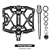 MZYRH Mountain Bike Pedals, Ultra Strong Colorful CNC Machined 9/16
