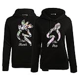 Bocaoying Matching His & Hers Couple Hoodie Cute Deer Printed Hooded Sweatshirt
