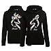 Bocaoying Matching His & Hers Couple Hoodie Cute Deer Printed Hooded Sweatshirt