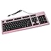 Crystal Case Rhinestone USB Computer Keyboard (Pink)