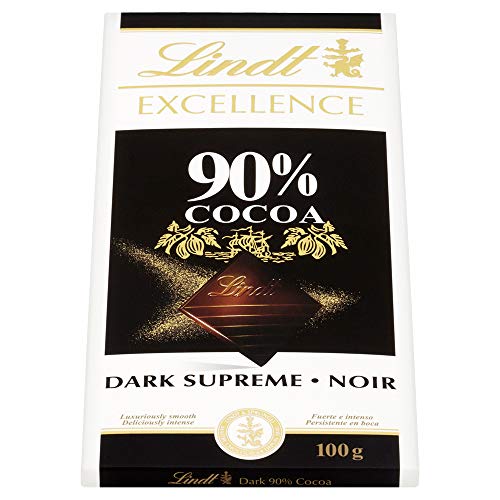 Lindt Excellence 90 Cocoa Dark Chocolate Bar, 100 g Pack of 5 Buy