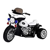 Aosom Kids 6V Electric Powered Ride On Toy Police Motorcycle