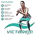 Victorem Resistance Hip Booty Bands Set - Fabric Thigh Bands for Glutes and Legs Exercise - with Digital Workout Guide