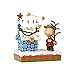Enesco Peanuts by Jim Shore Charlie Brown with Decorated Doghouse Stone Resin, 7” Figurine