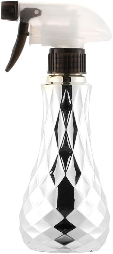 Kolylong 450ML Hairdressing Spray Bottle ✿ Home Salon Silver Barber Hair Tools Water Sprayer Tools (A)