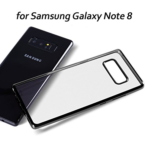 Galaxy Note 8 Case,Samsung Note 8 Crystal Clear Case Flexible Soft TPU Gel Rubber Cover Slim Shockproof Protective Case for Samsung Galaxy Note 8 2017[Support Wireless Charging/6.3