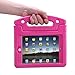 HDE Case for iPad Mini 1 2 3 Kids Shockproof Bumper Hard Cover Handle Stand with Built in Screen Protector for Apple iPad Mini 1st 2nd 3rd Generation (Hot Pink)