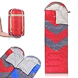 Abco Tech Sleeping Bag with Hood – Use as Single or Convert to Double Sleeping Bag with Both Varients – Lightweight, Waterproof, 20° F Rating – Great for 4 Season Traveling, Camping, Hiking, Outdoors