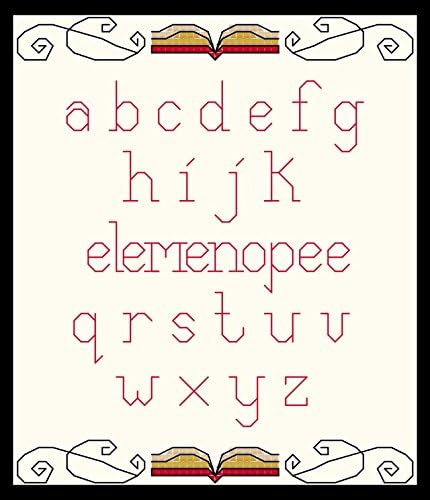 Counted Cross Stitch Pattern. The alphabet in song