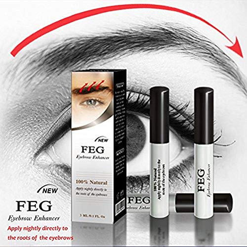 FEG Eyebrow Enhancer Growth Serum Liquid for Longer Thicker Darker Eyelash - 3 ml - Thumbnail 4