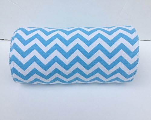 Set of 12 Unpaper Towels, Turquoise Chevron Print