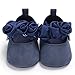 BENHERO Baby Infant Girls Soft Sole Floral Princess Mary Jane Shoes Prewalker Wedding Dress Shoes (6-12 Months Infant), Navy