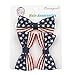Miugle Baby Headbands,Baby Barefoot Sandals,4th of July Headbands,Baby Girl Hair Bows