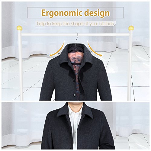 Velvet Hangers IEOKE Clothes Hangers Non Slip Coat Hangers Ultra Thin Space Saving with Heavy Duty 360 Swivel Hanger Hook - 50 pack
