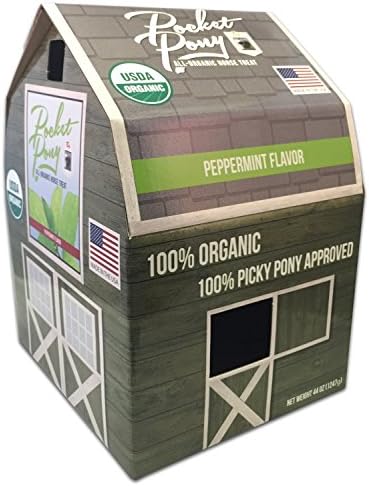 Wet Noses Pocket Pony Horse Treats, Made in USA, 100% Organic Human Grade, Grain Free, Gluten Free, 44 Oz Box