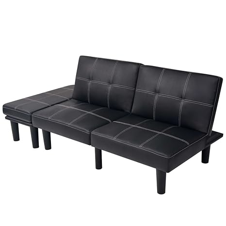 Festnight-- Multifuncional Sofá Cama,con 1 Sofá de 2 Plazas y 1 Otomana