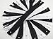 YAKA 60pcs 9 Inch Black & White Nylon Coil Zippers Sewing Zippers Bulk for Tailor Sewing Bags Garment Crafts DIY Accessories