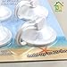 Power Lock Suction Cup Hooks (4-Pack), Each One With 20 lb Capacity (White)