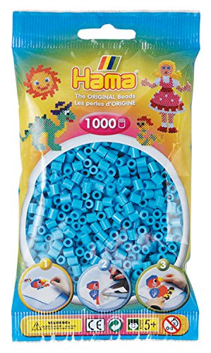 Hama Beads Ice Blue (1000 Midi Perler Beads)