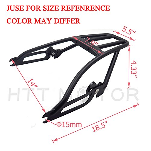 XKMT Group Chrome Detachable 2-Up Luggage Rack For Harley Street 500 750 XG500 XG750 15-17