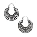 New Hollow Out Vintage Tibetan Silver Earring Hoop Dangle Earring for Women Fashion Jewelry CXY Multicolor one Size