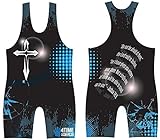 Joshua 10:8 Sublimated Wrestling Singlet: Youth and Mens sizes, by 4 Time