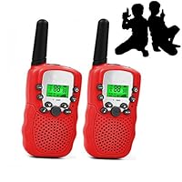 JRD&BS WINL Toys for 7 8 Year Old Boys, Long Range Kids Walkies Talkies for Outdoor Travel Hunting Boy Gifts Age 3-12 Girls &Gifts Age 3-12(Red)