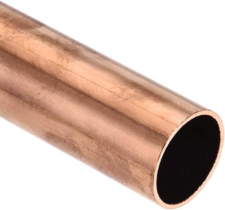 sourcing map Copper Round Tube, 20mm OD 1mm Wall Thickness 200mm Length Straight Pipe Tubing 2 Pcs, 20mm x 1mm x 200mm - Image 4