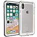 CellEver Waterproof Case for iPhone X/Xs, Shockproof IP68 Certified SandProof Snowproof Full Body Protective Cover - K7 White/Gray