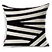 Kingla Home Cotton Linen Decorative Throw Pillows Covers for Sofa 17.7 X 17.3 Inch Zippered Cushion Covers Geometric Patterns Pillowcases