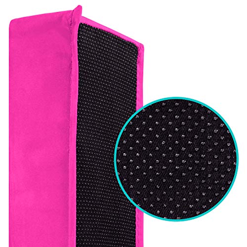 Springee 10ft Balance Beam - Extra Firm - Suede Folding Gymnastics Beam for Home - Pink