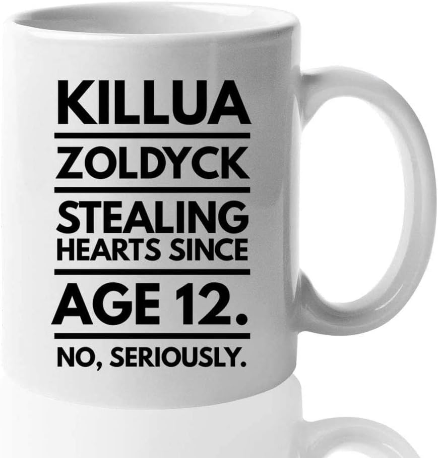 Animation Coffee Mug Killua Zoldyck Stealing Hearts Since Cartoon Japanese Manga Anime Animated Japan Adventure Fantasy Character Fan 15 Oz Cups Mugs Saucers Amazon Com Au