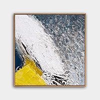 Framed Canvas Wall Art Abstract Canvas Prints Home Artwork Decoration for Living Room,Bedroom - 16x16 inches
