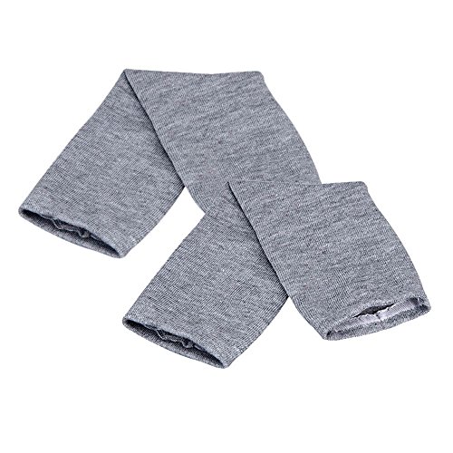 Livoty Winter Long Fingerless Gloves Wrist Arm Hand Warmer Gloves Knitted Mitten (Gray) - Thumbnail 4