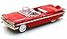 1959 Chevy Impala Convertible, Red - Yatming 92118 - 1/18 Scale Diecast Model Toy Car