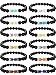 Jetec 12 Pieces 8 mm Lava Stone Bracelet Elastic Arrow Rock Beads Bracelet Diffuser Bracelet for Women Men Accessory, 12 Colors