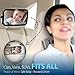 Baby Rear View Mirror - for Rear Facing Car Seat - Large Wide Angle Clear Backseat View - Newborns Babies Toddlers - Fits Cars Trucks SUVs - Adjustable Nylon Straps - Shatterproof Safety Glass